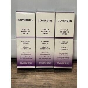 COVERGIRL Simply Ageless Anti Wrinkle Blurring Serum 0.67fl oz- Lot of 3